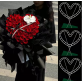 Bouquet Holder | Heart Shaped Rose Arrangement